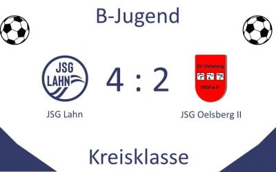 B-Junioren der JSG Lahn schaffen ersten Heimsieg