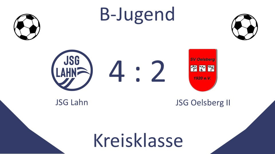 B-Junioren der JSG Lahn schaffen ersten Heimsieg