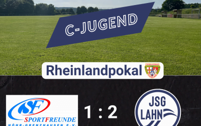 C1 der JSG LAHN zieht in die zweite Runde des Rheinlandpokals ein